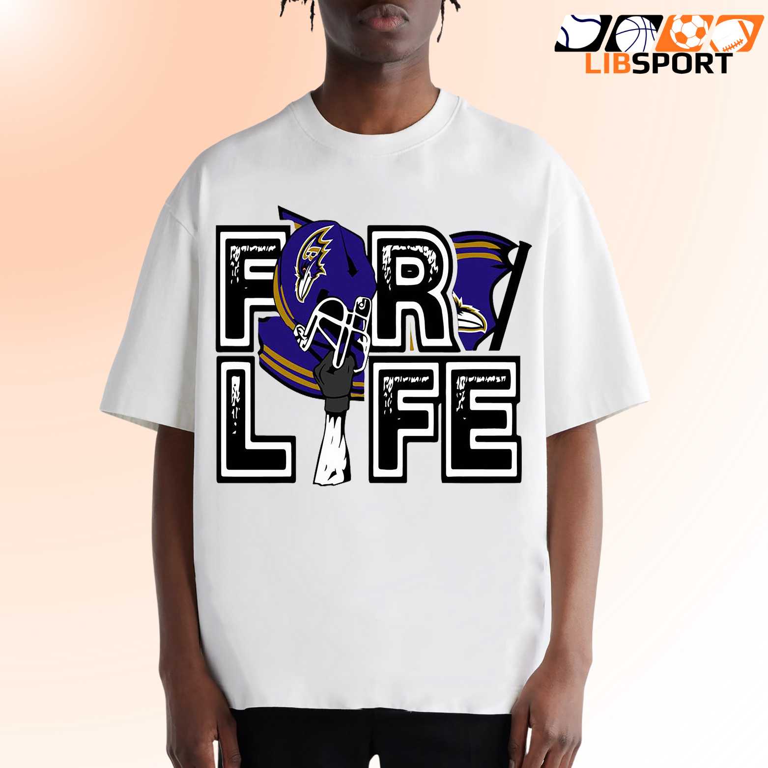 Baltimore Ravens For Life T Shirt, Nfl Football Tee, Game Day Outfit